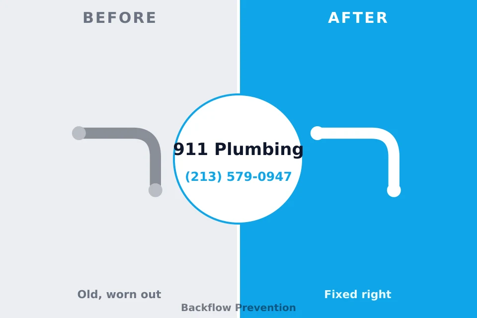 Before and after: plumbing repair Woodlawn, OH